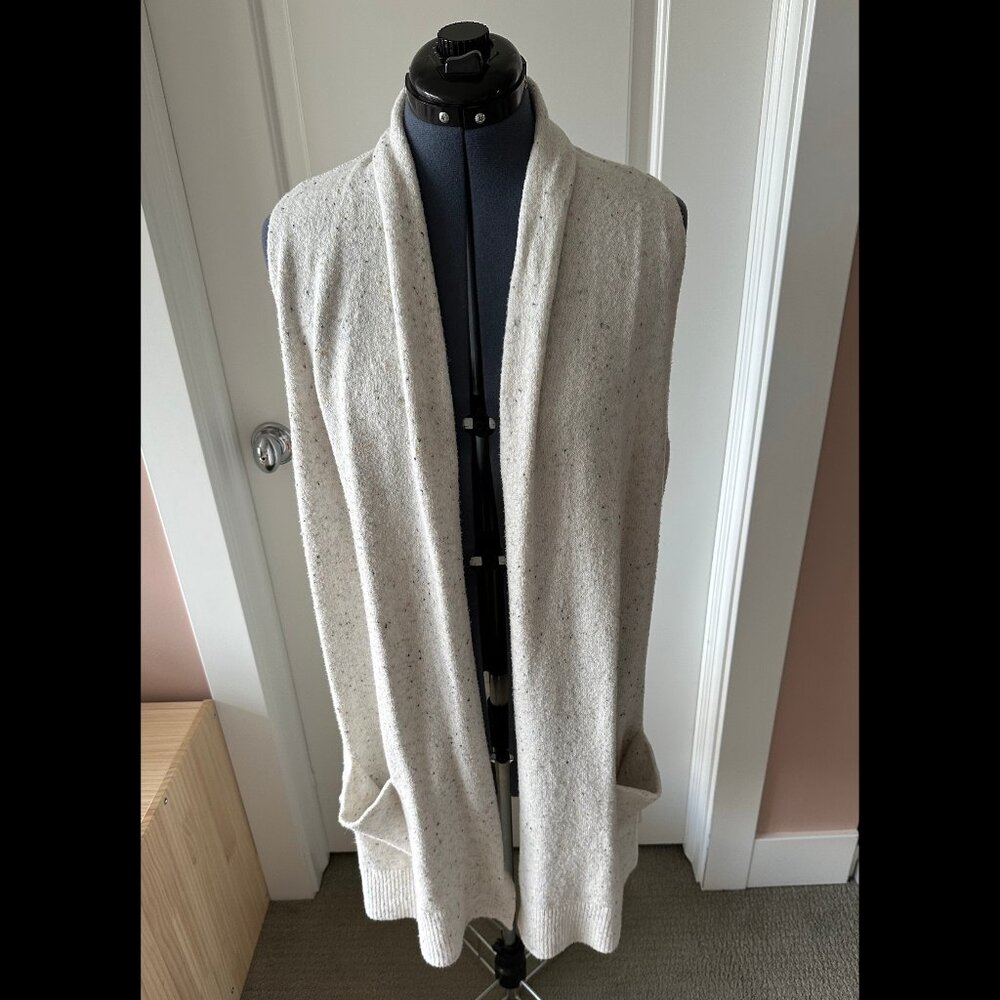 Loft Drape-Front Cardigan Vest
